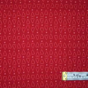 Lynette Anderson Fabrics: Red Velvet - 103 Tiny Hearts