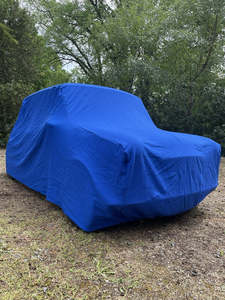 Classic Mini Indoor Car Cover - Bright Blue Cotton