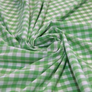 Fabric New Arrivals: Cotton Gingham 12mm Light Green