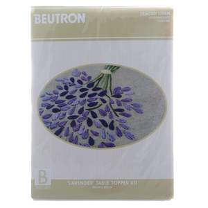 Craft Kits: Lavender Table Topper Embroidery Kit