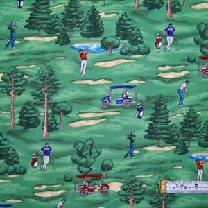 Craft Cotton Fabrics: Hole in One - Scenic