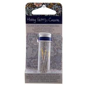 Sewing Accessories: Gold Eye Hand Needles - Household Assortment