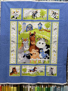 Craft Cotton Fabrics New Arrivals: Barnyard Blue