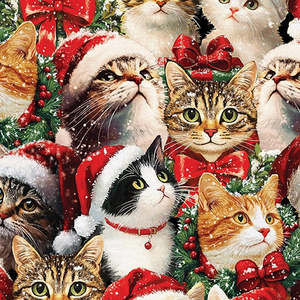 Craft Cotton Fabrics: Merry Cats - Portraits