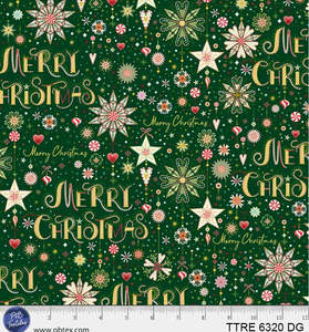 Craft Cotton Fabrics: Turnowsky Treasures - Peppermint