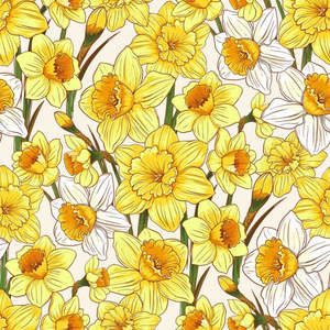 Craft Cotton Fabrics: Flower Market - Daffodils