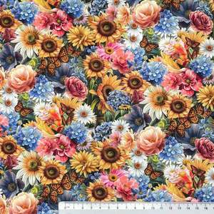 Craft Cotton Fabrics: Florinda - Small Floral Multi
