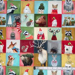 Craft Cotton Fabrics New Arrivals: Holly Woods - Squares