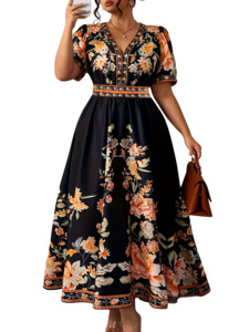 Womens Plus Size Clothing: Plus Size Lauren - Long Dress
