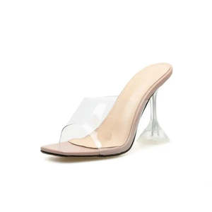 Clearance: Curvy Soles Wela - Clear Heels