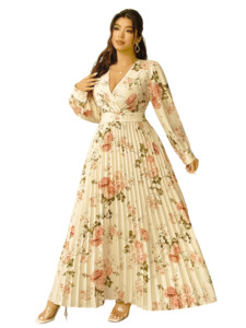 Womens Plus Size Clothing: Plus Size Avia - Pleated Dress