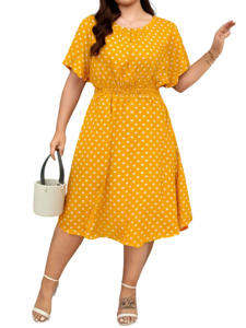 Plus Size Dress Manuela - Midi Dress