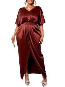 Plus Size Dress Cleofe - Long Dress