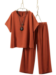 Plus Size Angelyn - 2 Pieces Set Top and Pants