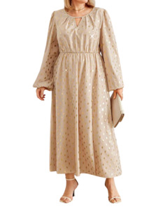 Ball Dresses: Plus Size Dress Goldilocks - Long Ball Dress