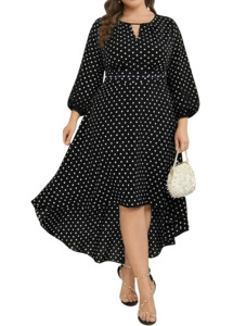 Plus Size Dresses: Plus Size Dress Marlena - Midi Dress
