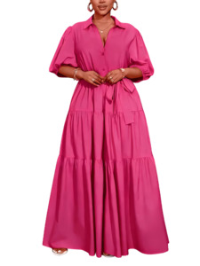 Womens Plus Size Clothing: Plus Size Dress Tasha - Long Dress