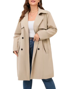 Plus Size Outerwear Molly - Double Breasted Coat