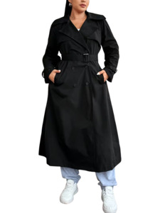 Plus Size Outerwear Raven - Trench Coat