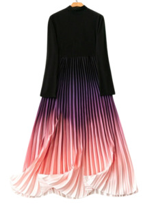 Plus Size Dress Andrea - Pleated Dress