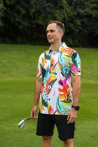 Golf Polos: CA Funky Golf Polo | Exotic Jungle