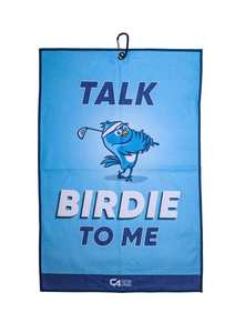 Golf Towels: CA Waffle Golf Towels | Talk Birdie To Me