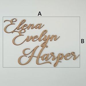 WOODEN NAME 3 ROW - Custom Event Signs