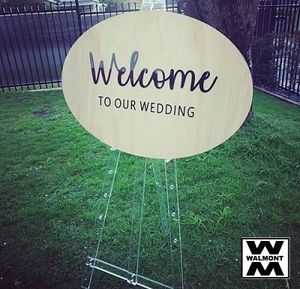 Products: WEDDING WELCOME SIGN - Custom Event Signs