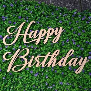 Products: HAPPY BIRTHDAY Wooden Sign - Custom Event Signs