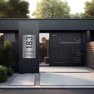 Custom Address Sign - Vertical