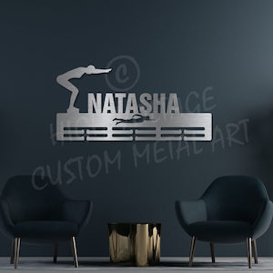 Coat Racks Key Holders Medal Holders: Swimming Medal Holder - Female