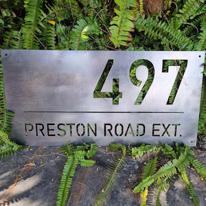 Custom Address Sign