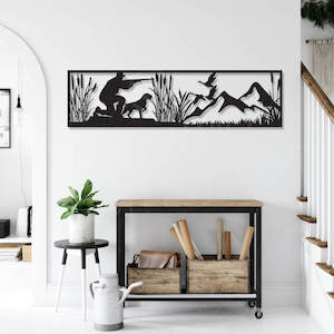 Birds: goose scene panel