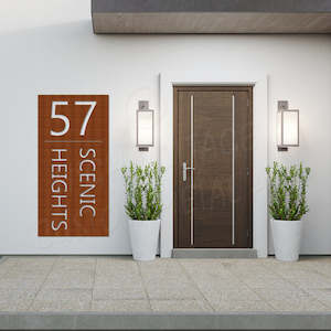 New Designs: xl custom address sign