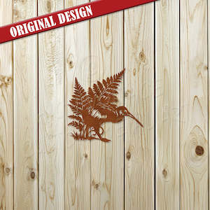 New Zealand Style: kiwi in fern