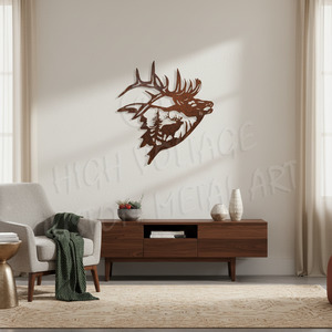Hunting Fishing: stag head scene