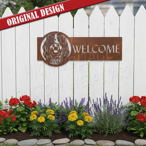 springer spaniel welcome sign