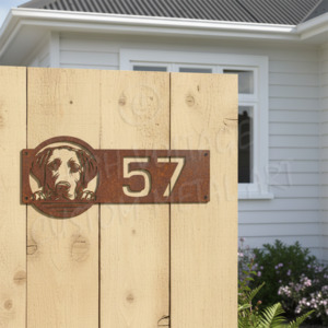 Address Signs Numbers: labrador street number sign
