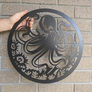 Fish Sealife: octopus - matt black