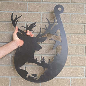 fish hook - matt black