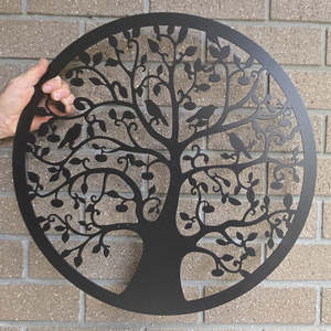Birds: tree of life with birds - matt black