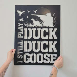 Birds: duck duck goose - matt black