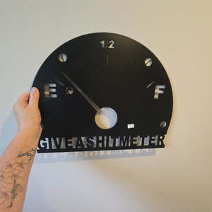 give a shit meter - matt black