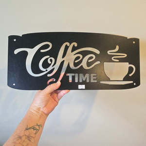 Quotes Words: coffee time - matt black