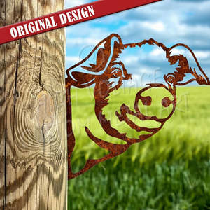 Animals And Insects: peek a boo pig - corten