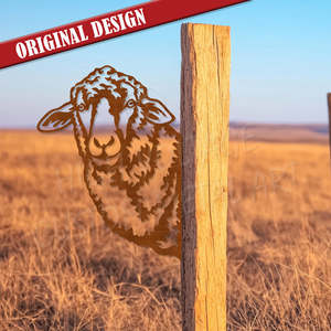 Animals And Insects: peek a boo sheep - corten