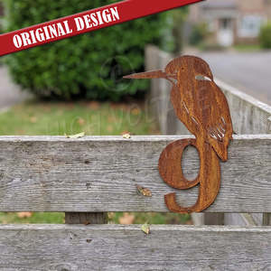 New Designs: street numbers - kingfisher