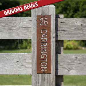 Custom Designs: Custom Vertical Address Sign