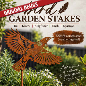 Native Bird Garden Stakes