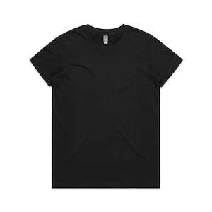 Tee: AS Colour Women's Maple Tee - Black - L